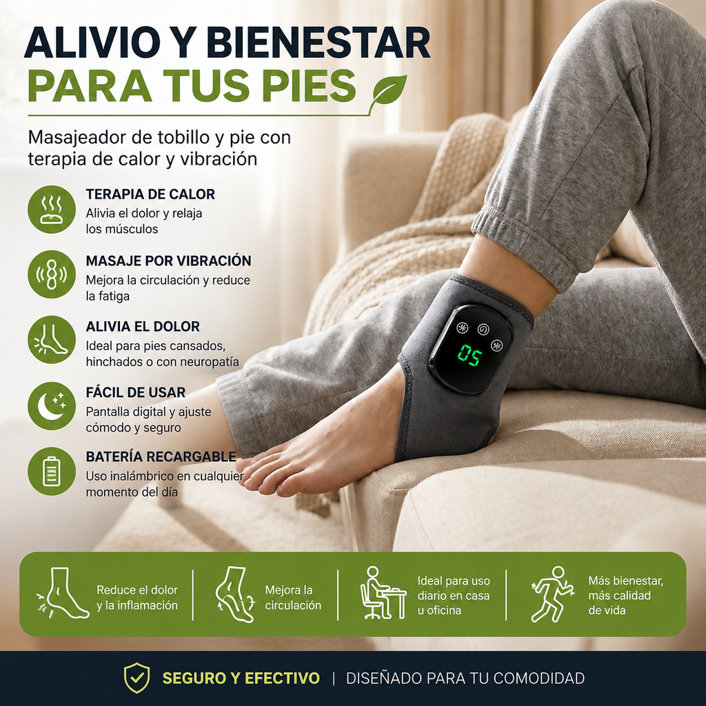 Masajeador de Pies Nostlight — Triple Terapia